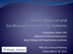 Dr. Chris Keller's Presentation to the RPA's 2011 Annual Meeting in