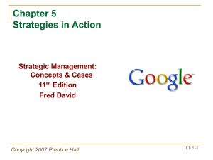 Chapter 1 The Nature of Strategic Management