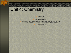 basic Chemistry Lesson 1
