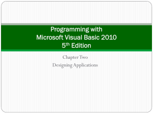 Programming with Microsoft Visual Basic 2008