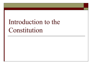 Introduction to the Constitution