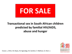 Mental health and children in the HIV and AIDS epidemic