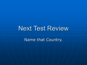 Next Test Review Hints