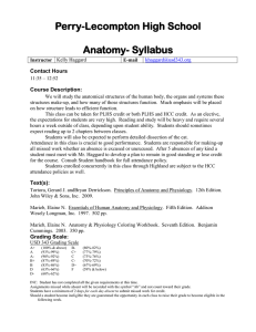Anatomy Syllabus - Perry