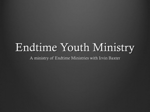 Endtime Youth Ministry