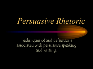 Persuasive Rhetoric PP