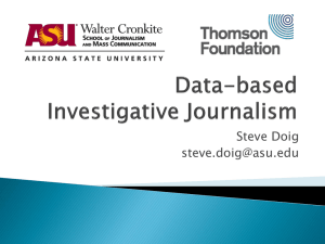 Introduction to data journalism (ppt slides)