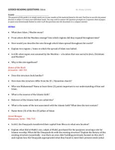 GUIDED READING QUESTIONS: Islam Mr. Walker (APAH) NAME