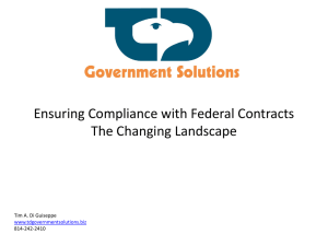Ensuring Compliance with Federal Contracts