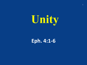 Unity of - Braggs Church of Christ