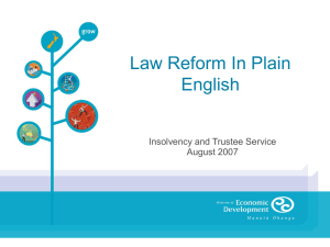 law reform summary - The New Zealand Federation of Family