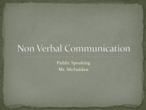 Non Verbal Communication Powerpoint