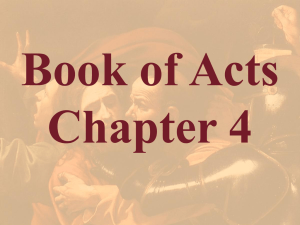 Acts Chapter 4 - Bible Study Resource Center