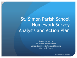 St. Simon Parish School 2014-15 Budget Planning