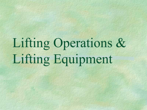 Lifting Operations - Phoenix Health and Safety