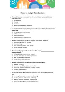 Marketing in a Global Context Chapter 12 Word Document