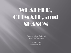 weather, climate, season - NATSCI-A7