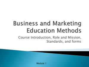 Business and Marketing Education