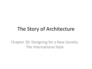 Designing for a new society_International Style