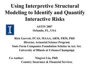 Using Interpretive Structural Modeling to Identify and Quantify