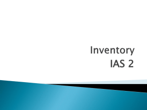 IAS 2 Inventory