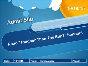 Homeostasis ppt