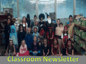 Classroom Newsletter1st2012