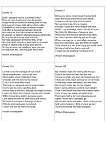 Sonnets for Study + Shakespeare's Themes - SHDenglish