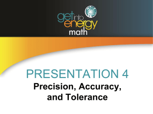 4: Precision-Accuracy-Tolerance