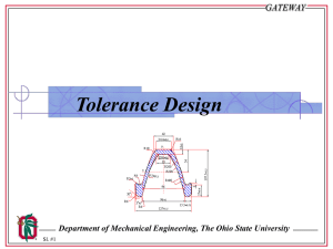 Tolerances Design - Gateway Engineering Education Coalition