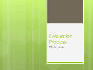 Evaluation Process PowerPoint