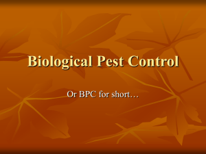 Biological Pest Control--BPC