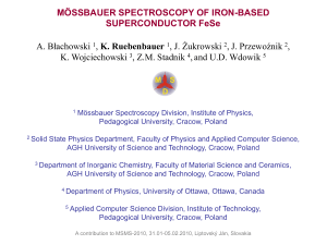Slajd 1 - Mössbauer Spectroscopy Division