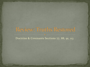Review: Truths Restored