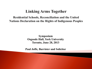 York University – LINKING ARMS TOGETHER – Symposium