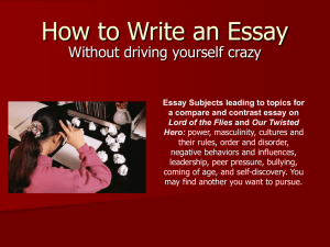 How to Write an Essay