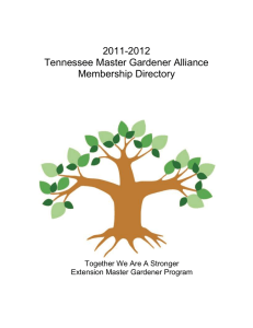 Officers - Tennessee Master Gardener Program