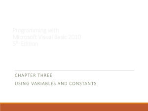 Programming with Microsoft Visual Basic 2010 5 th Edition