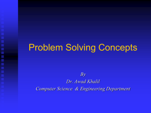 Problem Solving - Computer Science