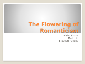 Events in Britain During the Flowering of Romanticism