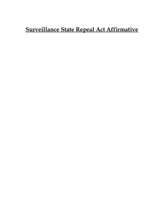 Surveillance State Repeal Act Affirmative