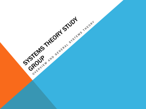 Systems Theory study group