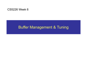 Buffer Management and Tuning