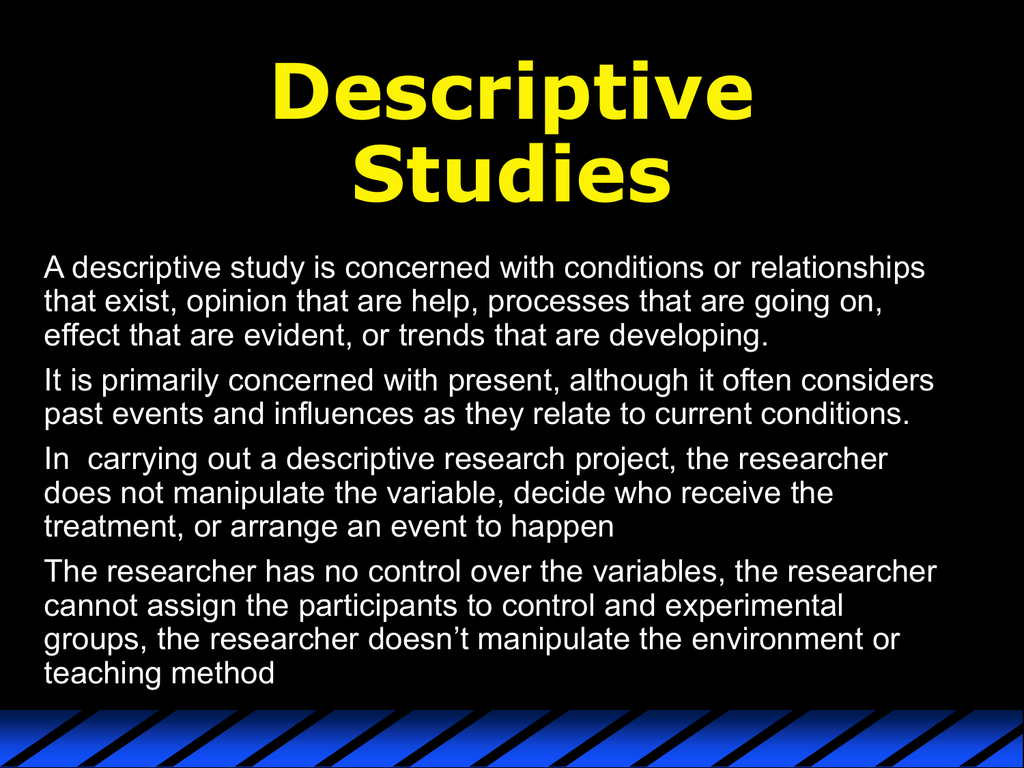 are case studies descriptive research