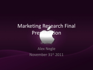 Marketing Research Final Presentation