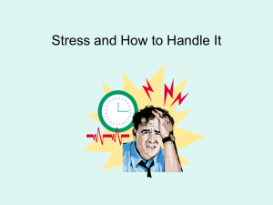 Stress and How to Handle It