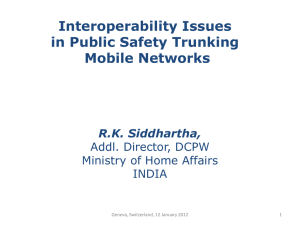 Interoperability Issues in Public Safety Networks