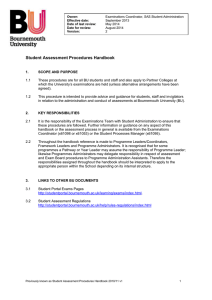 Student Assessment Procedures Handbook 2013-14