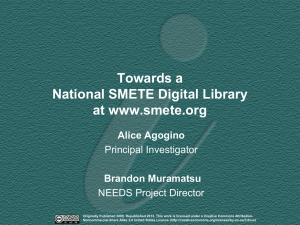 Towards a National SMETE Digital Library at www.smete.org