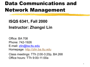Introduction to Data Communication Networks
